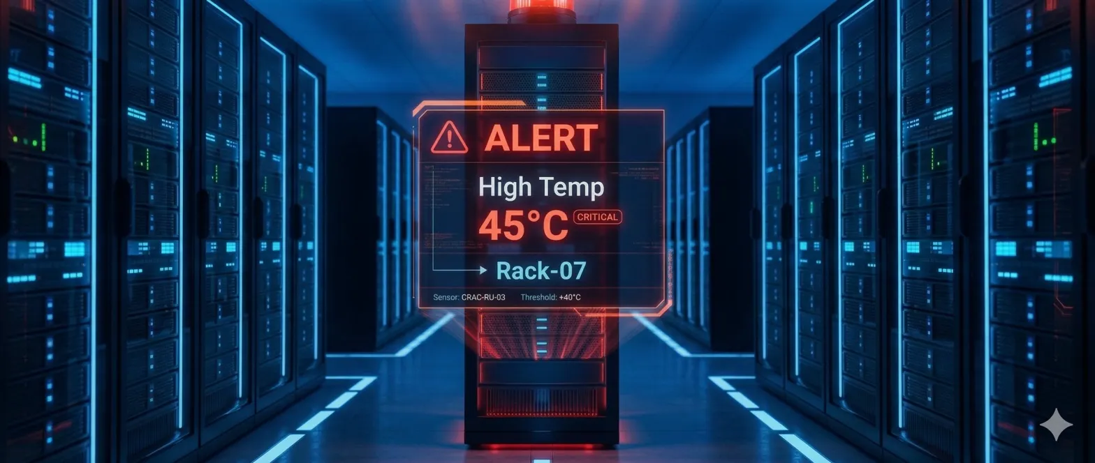 Server Rack Caution InfraView — Your Data Center. In 3D. In Real Time. From Anywhere.